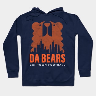 Da Bears, Chicago Skyline, 2021 Playoffs Run Hoodie